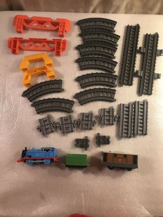 Thomas The Train Trackmaster Track Sections Plus Percy,  Edward And A Boxcar