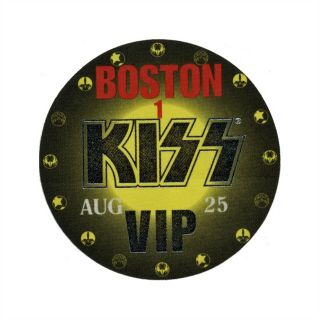 Kiss Authentic 2003 World Domination Tour Satin Backstage Pass Aerosmith Boston