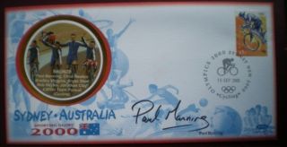 Cover Benham Signed Paul Manning Sydney 2000 Olympic Games