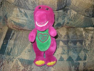 Barney Doll Sings " I Love You " Song 11 Inch Plush Toy