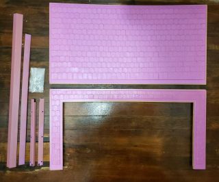 Barbie Magical Mansion Replacement Part - - Large Roof With Trim And Hardware