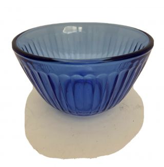 Pyrex Cobalt Blue Ribbed Bowl 7401 - S 3 Cup / 750 Ml.