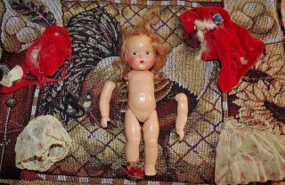 Vintage Composition Vogue Ginny Doll For Restoration/parts