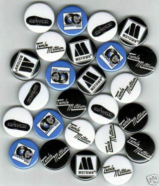 Soul / Motown - Mixed 25 X 25mm Button Novelty Pin Badges - / Gifts