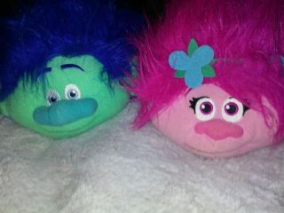 DreamWorks Trolls Poppy And Branch characters Plush Heads 2