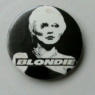 Blondie Debbie Harry Large Vintage Pin Badge From The 1970 