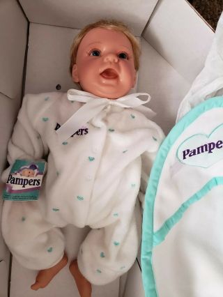 Lee Middleton Doll Limited Edition “gentle Touch Baby”.  Pampers