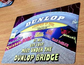 The Dunlop Bridge Monsters Of Rock Castle Donington 8x12 Inch Metal Sign