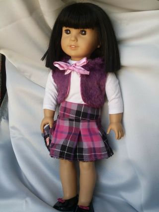 American Girl Doll Asian Ivy Ling Julie’s Friend Ink Marks/stains On Body