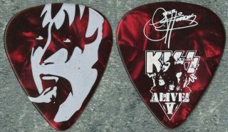 Kiss 2015 Kruise Alive V Concert Tour Memorabilia Gene Simmons Band Guitar Pick