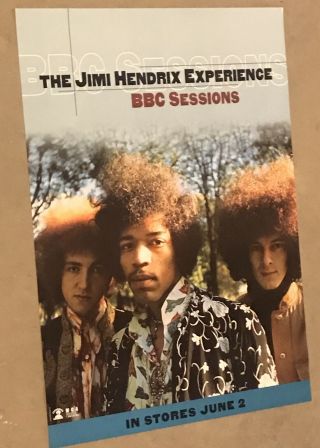 Jimi Hendrix Experience Bbc Sessions 1998 Promo Poster Mca