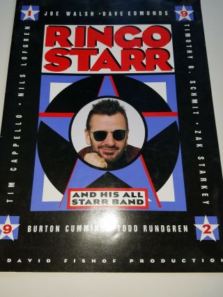The Beatles Ringo Starr And His All Starr Band 1992 Tour Program.
