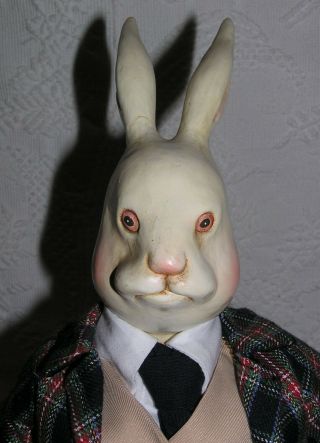 Martha Chase Alice in Wonderland White Rabbit Doll - Strong Museum - 1998 2