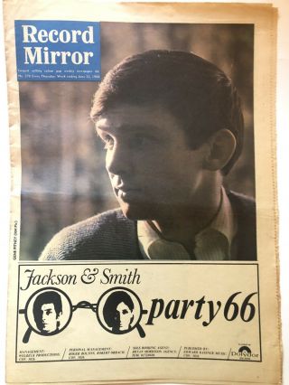 Record Mirror June 25th 1966 The Beatles,  Kinks,  Yardbirds Jommy Paige Ex,