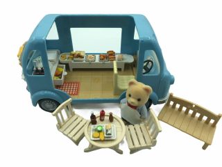 Calico Critters Sylvanian Families Fish And Chips Van Food Truck W/tacos Chicken