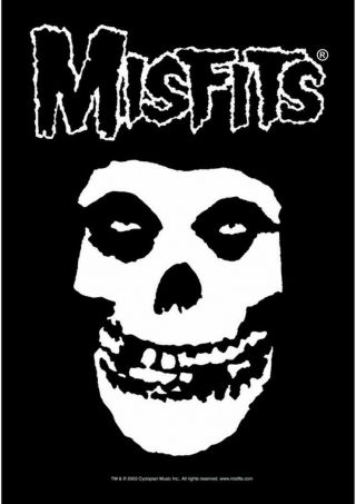 Misfits Textile Poster Fabric Flag Skull