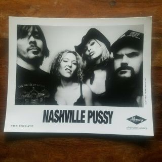 Nashville Pussy Publicity Press Photo (8x10 Black And White) With Corey Parks