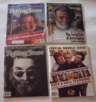 Set Of 4 Issues Rolling Stone Jerry Garcia Grateful Dead 1993 - 1996