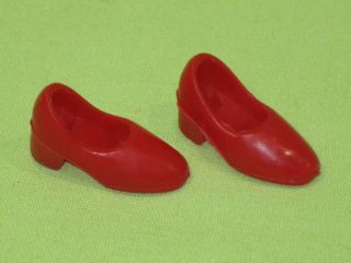 Rare VINTAGE Kenner 1972 BLYTHE Doll HIGH HEEL SHOES PAIR Roaring Red 2