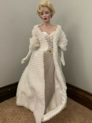 Franklin Heirloom Marilyn Monroe All About Eve Porcelain Doll Nbr B11vm96