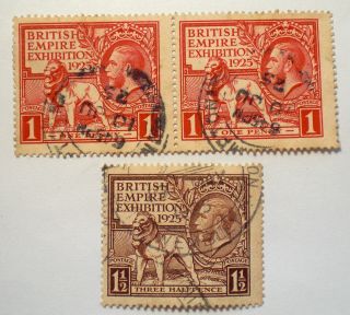 Gb British Empire Exhibition,  Wembley 1925 Set (one With 