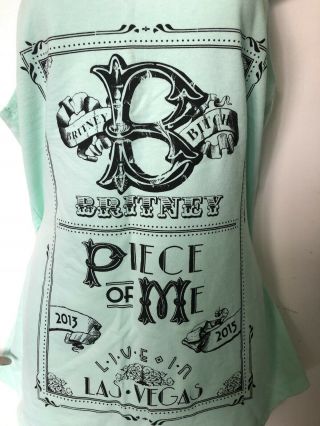 Britney Spears Piece Of Me Concert Shirt Large