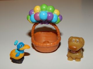 Squinkies Disney Pixar Up Dug The Dog,  Kevin The Bird,  Basket Mini Figures Toy