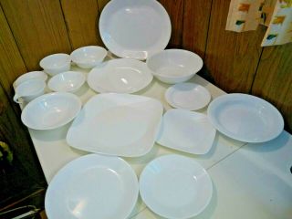 Guc Corelle By Corning Winter Frost White Replacement Dishes Choose Plate Bowl