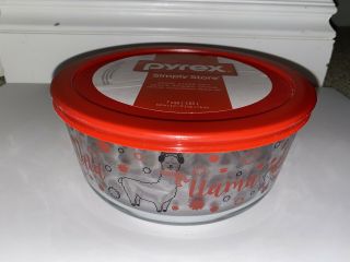 PYREX Christmas Storage Container - 7 cup,  6.  8 in x 3 in 2