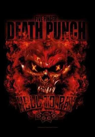 Five Finger Death Punch Hell To Pay Textile Poster Fabric Flag