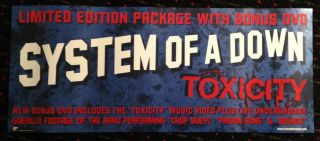 System Of A Down Toxicity 10x24 Advance Promo Poster Record Store Display