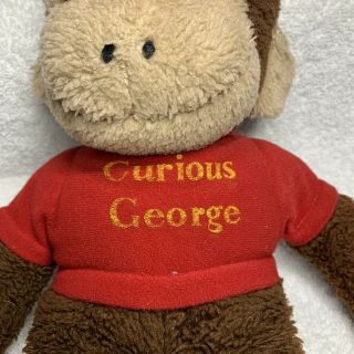 Vintage Knickerbocker 14” Curious George Plush Stuffed Animal Toy Monkey 3