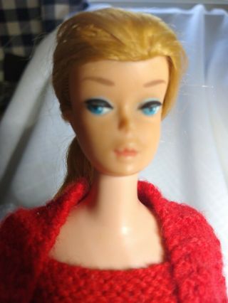 Vintage Swirl Ponytail Barbie Paint No Green Tight Limbs Dressed 2