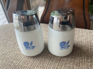 Westinghouse Gemco Blue Cornflower Salt & Pepper Shakers