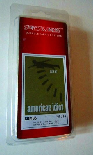 Green Day American Idiot Bombs Wall Flag Cloth Fabric Banner Poster