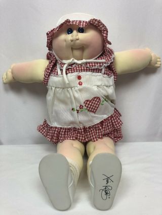 Vtg 1984 Cabbage Patch Kids The Little People 24” Doll Bald Head Baby