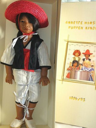 1994 - 95 Annette Himstedt Puppen Kinder Poncho Children Together Doll