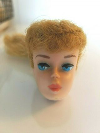 Vintage Mattel Ash Blond Ponytail Barbie Doll Head Only No.  850