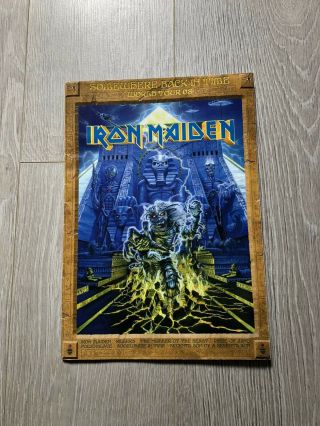 Somewhere Back In Time Iron Maiden 2008 World Tour Guide / Program Poster.
