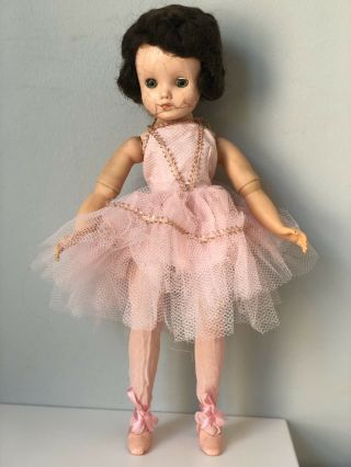 Vintage Madame Alexander 15” Plastic Ballerina Doll Elise W/ Different Outfits