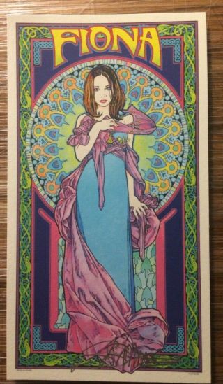 Fiona Apple 1998 Art Print Handbill Signed Artist Ed 3.  5x7