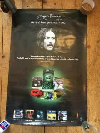 George Harrison The Dark Horse Years 1976 - 1992 Parlophone Double - Sided Poster