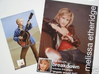 Melissa Etheridge " B - Down &hits " Posters:2 In 1 Listing