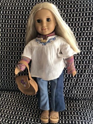 American Girl Doll Julie Albright 18 " With Outfit And Accessories
