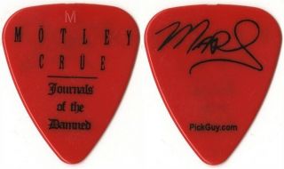 Motley Crue Mick Mars 2009 Tour Journals Of The Damned Signature Guitar Pick