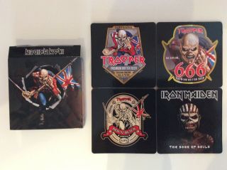 Iron Maiden Trooper Beer Mats Part Of The Book Of Souls Tour Vip Pack