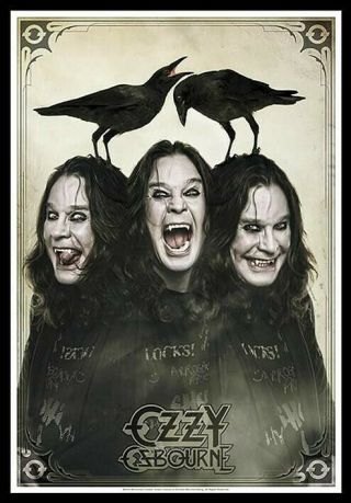 Ozzy Osbourne Textile Poster Fabric Flag 3 Faces