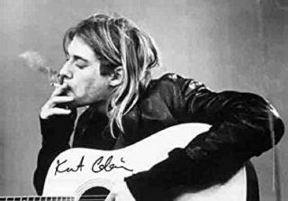 Kurt Cobain Textile Poster Fabric Flag Nirvana