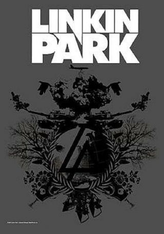 Linkin Park Textile Poster Fabric Flag Grey