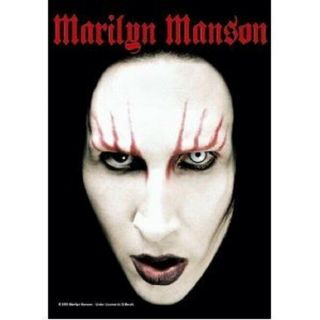 Marilyn Manson Textile Poster Fabric Flag Headshot